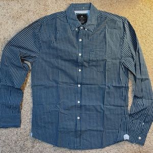 Checkered blue shirt